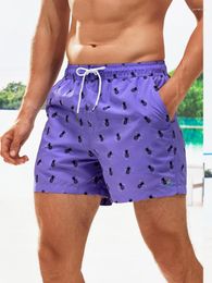 Men's Shorts Beach Quick Drying Baggy Male Swimwear Jogger Fashion Pineapple Print GMA2472