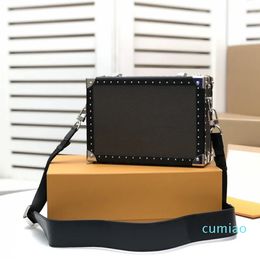 designer box bag Clutch box Ladies handbag Leather canvas Fashion shoulder bag Luxury crossbody bag Vintage High Quality