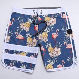 Men's Shorts NWT Stretch Boardshorts Swimming Trunks Bermuda Quick-Dry Surf Pants Spandex Waterproof Beachshorts E873