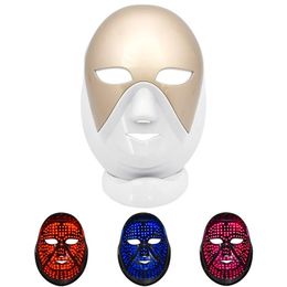 Face Care Devices Wireless charging LED beauty mask Home touch pon skin rejuvenation instrument Red and blue beauty instrument 230928