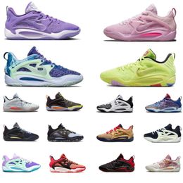 Sapato 2023 Basquete Top KD 15 para Homens Mulheres Low Sneakers Respirável Rosa Orescent Amarelo Bad Charles Douit Pesadelos Brooklyn Tia Pearl Training Sports Shoes