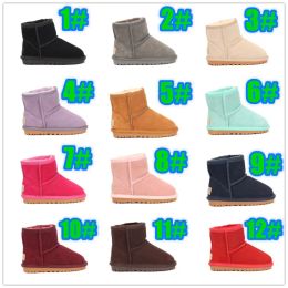 Toddlers boots kids designer snow Boots Australian infants girls boys warm boot Leather youth shoe winter booties