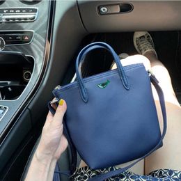 Short Handle Mini France lacos Tote Bag One Shoulder Portable Dumpling Bag Mobile Phone Bag Mini Oblique Cross Women's Bag 230915