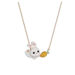 Necklace Swarovski Designer Women New Year of the Rabbit Cute Clavicle Chain Radish Simple and Fashionable Gift for Girls