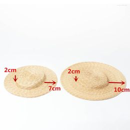 Wide Brim Hats 202306-HH7242 Ins Summer High-grade Handmade Fine Straw Elegantly Accessorise Small Top Cap Lady Women Leisure Hat