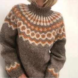 Women's Sweaters Turtleneck Kintted Sweater Women Crochet Y2k Top Long Sleeve Pullovers Spring Autumn Winter Jumper Streetwear Sueter Mujer
