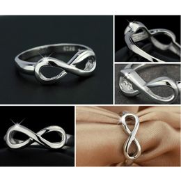 Multi-size Silver Plated Rings Romantic Love Ring Fashion Jewellery for Women Valentine's Day Gift PR0211324u