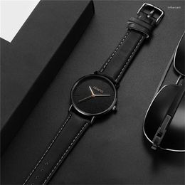 Wristwatches GENEVA Brand Men Watches Simple Sports Men's Quartz Wristwatch Leather Watchband Fashion Casual Watch For Relogios Masculino