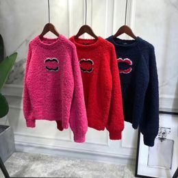 Brand fashion Knitted Womens Sweater Autumn winter Long sleeve Round neck c letter Correct design Graphic 3 colors excellent quality 6665