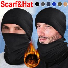 Thermal Warm Head Cap Winter Fleece Hat Head Cover Tactical Warm Balaclava Face Mask Neck Warmer Sport Cycling Ski Scarf Hat