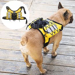 Dog Collars 2023 Tactical Harness Backpack Nylon Pet Training Vest With Self Carry For Small Medium Big Dogs