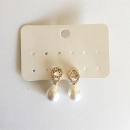 Dangle Earrings Gorgeous White Tear Drop Pearl Circle Linked For Women Girl Elegant Casual Lovely OL Decoration Jewellery