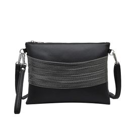 Fashion New Women Day Clutches Leather Rivet Handbags Ladies Black Envelope Evening Party Bag High Quality Shoulder Bag