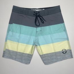 Men's Shorts 2023 Fashion Striped Men Beach Quick Dry Waterproof Stretch Man Summer Short Boardshorts Seaside Vacation Walk