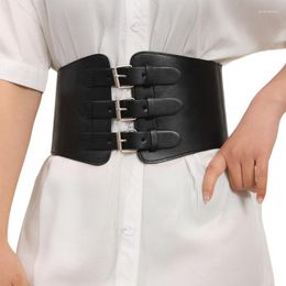 Belts Punk Waist Belt Women PU Leather Skinny Body Adjustable With Suspenders