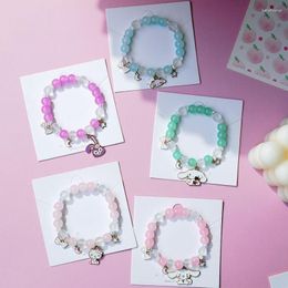 Strand S Flower Animal Cute Bracelets For Women Fashionable Kawaii Crystal Fashion Charm Student Friendship Bracelet Jewellery