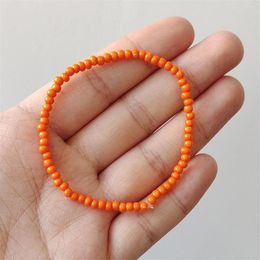 Strand How Many Colored Glass Rice Beads Women's Elastic Bracelet Cross-border Foreign Trade