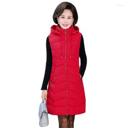 Women's Trench Coats Women Winter Hood Big Pocket Long Windproof Warm Waistcoat Puffer Jacket Cotton Padded Wadded Overcoat