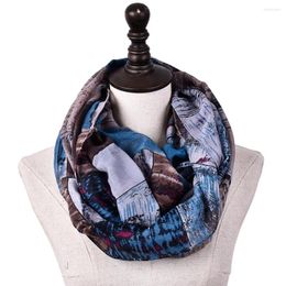 Scarves Unisex Winter Infinity Scarf For Women Fashion Cotton Plaid Ring Warm Neck Loop Shawl Circle Snood Foulard Femme Echarpe