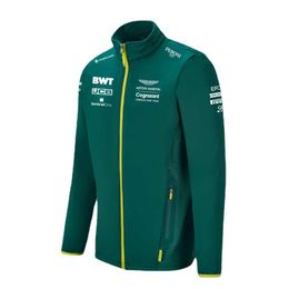New F Racing Suit Long Sleeve Jacket Windbreaker Autumn Winter Wear Aston Martin Team Soft Shell