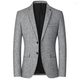 Men's Suits Spring Fashion Business Casual Suit Men Slim Solid Color Tops Jacket Male Autumn Leisure Blazer For Nice