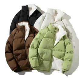 Giacca in cotone da uomo autunno e inverno nuova tendenza piumino corto in cotone giacca da pane di marca alla moda con colletto in piedi ispessito e versatile giacca in cotone