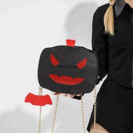 Totes Halloween Funny Pumpkin 2023 New Fashion Contrast Colour Personalised Creativity Trendy Shoulder Women's Bag Skew Bag04blieberryeyes