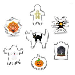 Baking Moulds Halloween Decor Cookie Molds Stainless Steel & Biscuit Cutters Fondant Tools