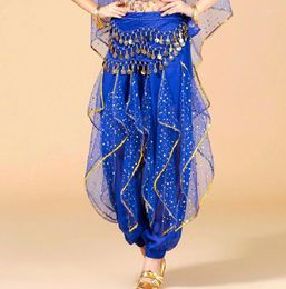 Stage Wear Women Belly Dance Trouser Woman Dancing Pant Egypt Skirt Sequins Professional Tribal Pants