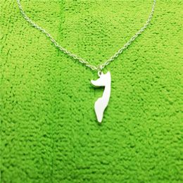 African Country Map Somalia pendant chain Necklace Charm Pendant Outline Pride Soomaaliya Island Necklaces for Souvenir Gift jewel256g