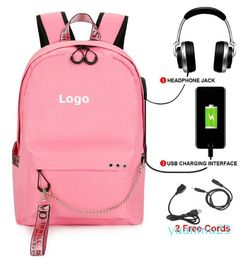 College Backpack Charger NASAING Print Schoolbag For Laptop Teenage School Bag Boys&Girls
