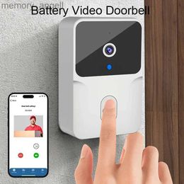 Doorbells 2.4GHz Wireless High Resolution Visual Smart Security Doorbell Camera Video Doorbell with IR Night Vision Real-Time Monitoring YQ2301003