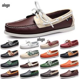 Loafers Men Black Casual Outdoor Shoes Flat Slip on Fashion Mens Trainers Sneakers Size 40-45 Color18769 Fashi s