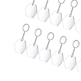 Keychains 24pcs Acrylic Key Chain Pendants Charm Discs DIY