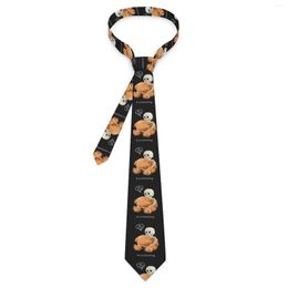 Bow Ties Mens Tie Bear Pretending Neck Skeleton Catches Classic Elegant Collar Design Daily Wear Necktie Accessories