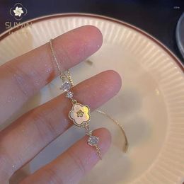 Link Bracelets Fritillium Flower Bracelet For Girls Light Luxury Retro French Gentle Niche High-grade Exquisite Hand Accessories