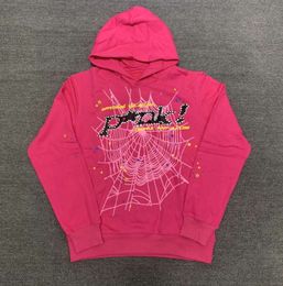 Spider Pink Sp5der hoodies Young Sweatshirts Streetwear Thug 555555 Angel Hoody Men Women Web Pullover Fast way Minority simplicity