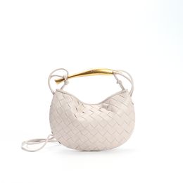 Leather Shoulder Bag Top Handle Women Bottegaa Bag Sardine Handmade Woven Small Totes with Metal Handle Purses and Handbags Girl Messenger Crossbody Bags 411