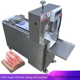 Commercial Automatic CNC Single Cut Mutton Roll Machine Electric Beef Meat Slicer Kitchen Tools