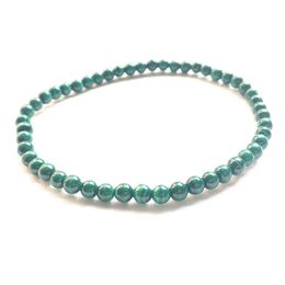 MG0111 Whole AAA Grade Natural Malachite Bracelet 4 mm Mini Gemstone Bracelet Women's Yoga Mala Energy Beaded Jewelry227U