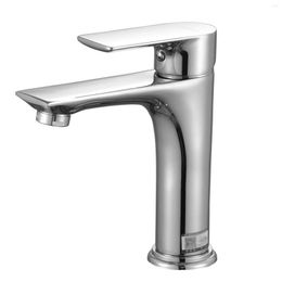 Bathroom Sink Faucets Practical Basin Faucet Durability Long-lasting Single Handle Sleek Surface For