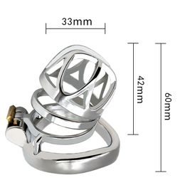 Metal penis lock for men stainless steel chastity lock chastity belt CB lock birdcage alternative toy sex toys chastity lock Chastity Devices