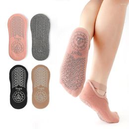 Athletic Socks 1 Pair Women Yoga Anti Slip Bandage Sports Ladies Girls Ballet Dance Sock Slippers Breathable