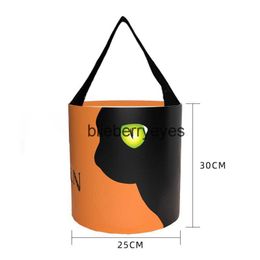 Totes 2023 New Halloween Candy Bag Portable LED with Lamp Pumpkin Light Emitting Tube Illuminating Halloween Candy Bag02blieberryeyes