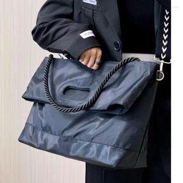 Evening Bags Nylon Women Handbags Large Capacity Casual Wide Strap Female Shoulder Bag Big Totes Black Travel Lady Crossbody Bolsas