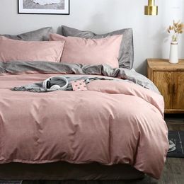 Bedding Sets Texture Pattern Sanding Set For Bedroom Skin-friendly Duvet Cover& Pillowcases Modern Bed Linen