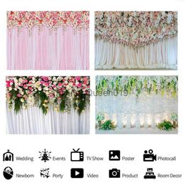 Background Material 210*150cm Flower Wall Background Cloth Wedding Theme Party Layout Valentine's Day Photography Background Cloth YQ231003
