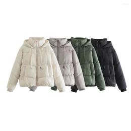 Women's Trench Coats Winter Vintage Hooded Pockets Cotton Parkas Jackets Very Warm Thick In Female Outerwear Streetwear Clothing
