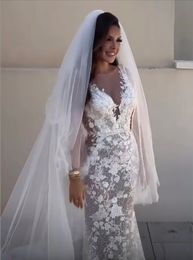 2023 nuovi abiti da sposa moderni in pizzo a sirena con scollo a cuore eleganti abiti da sposa lunghi vintage su misura moda di alta qualità