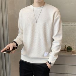 Men's Hoodies 2023 Autumn/Winter Sweater Korean Version Slim Fit Round Neck Pullover Youth Long Sleeve Fashion Men